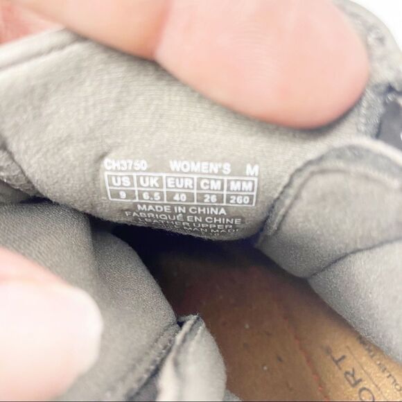 Rockport Leather Zip Up Sneakers Grey Size 9 - Picture 6 of 7